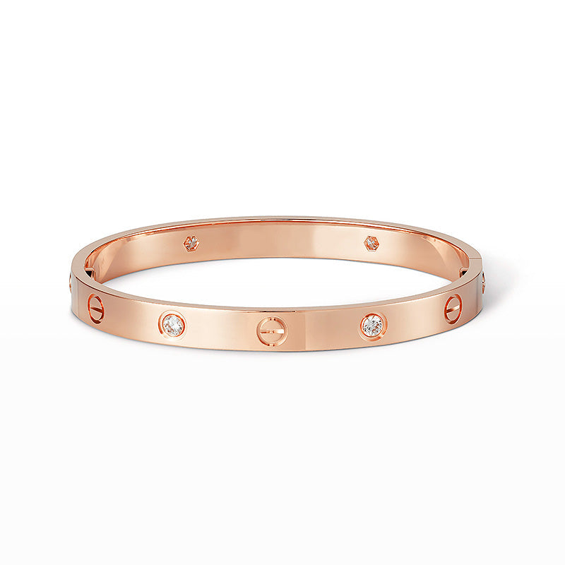 [Clover Jewelry]LIEBESARMBAND 6.1MM 4 DIAMANTEN