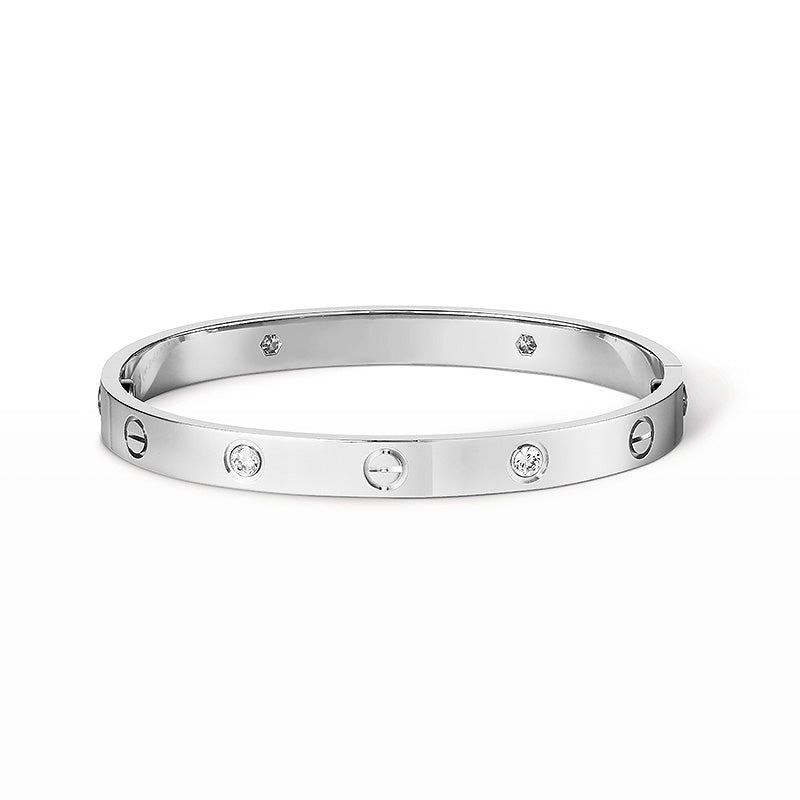 [Clover Jewelry]LIEBESARMBAND 6.1MM 4 DIAMANTEN