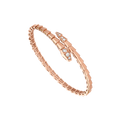 [Clover Jewelry]SERPENTI BRACELET DIAMONDS PINK GOLD