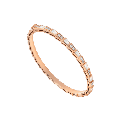 [Clover Jewelery]SERPENTI BRACELET PINK GOLD MOP DIAMOND