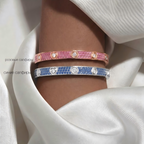 [Clover Jewelry]2026 PAVE GEMSTONE LOVE BRACELET 6.1MM 10 DIAMONDS
