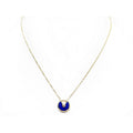 [Clover Jewelry]AMULETTE ROSE GOLD AGATE NECKLACE