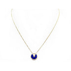 [Clover Jewelry]AMULETTE ROSE GOLD AGATE NECKLACE