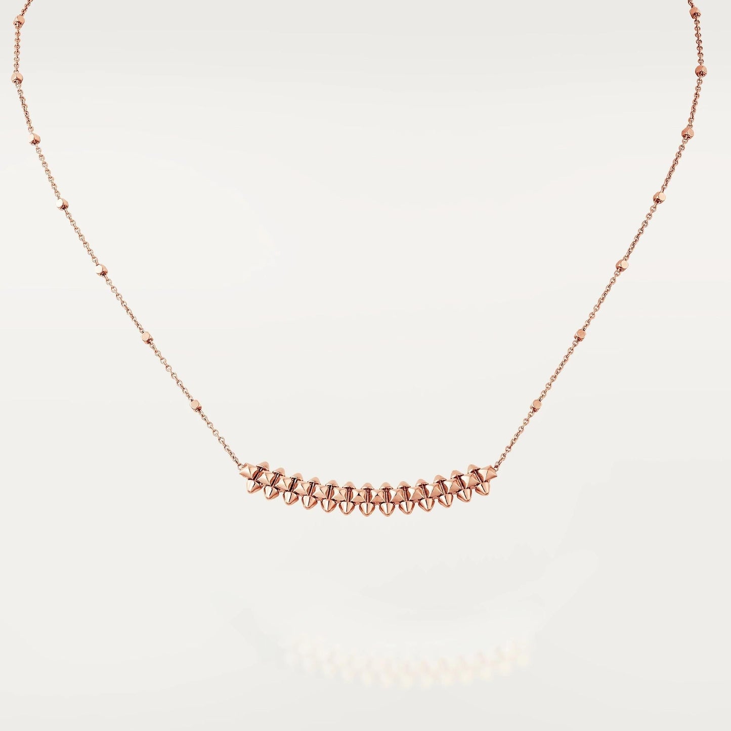 [Clover Jewelery]CLASH PINK GOLD NECKLACE