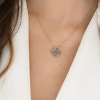[Klee Schmuck]KLEE 15MM GRAUES PERLMUTT HALSKETTE