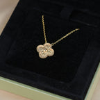 [Clover Jewelry]CLOVER 15MM  BRONZING NECKLACE