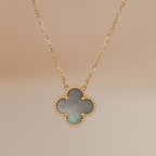 [Klee Schmuck]KLEE 15MM GRAUES PERLMUTT HALSKETTE