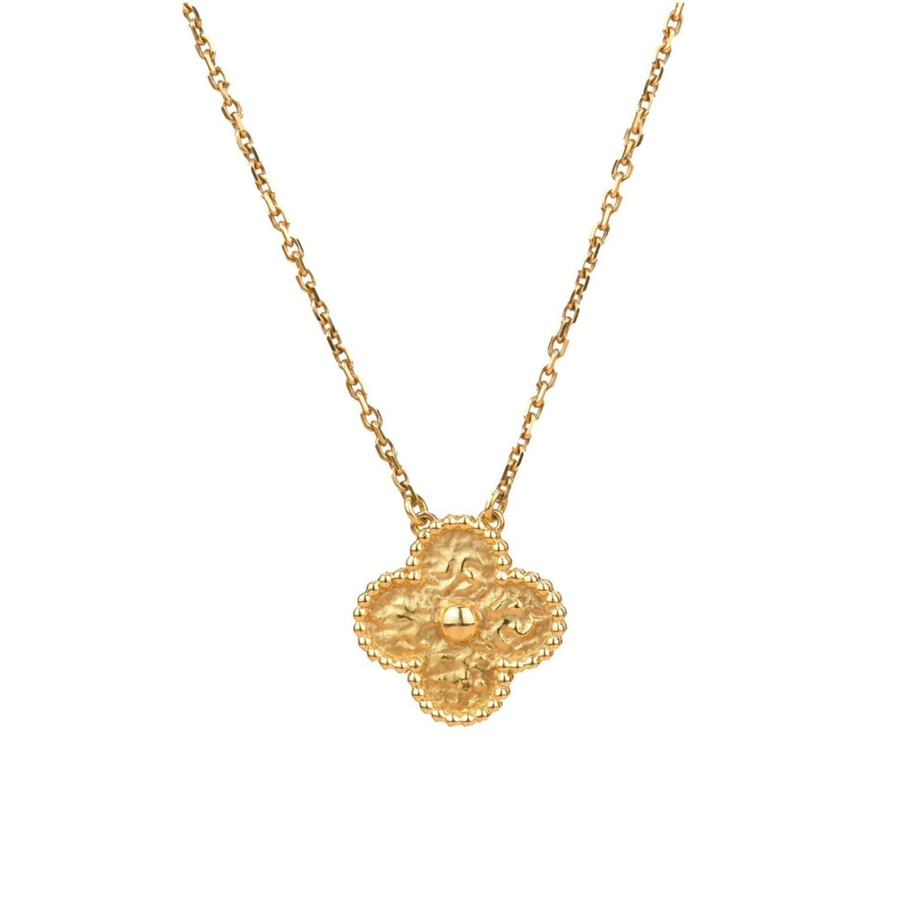 [Clover Jewelry]CLOVER 15MM  BRONZING NECKLACE