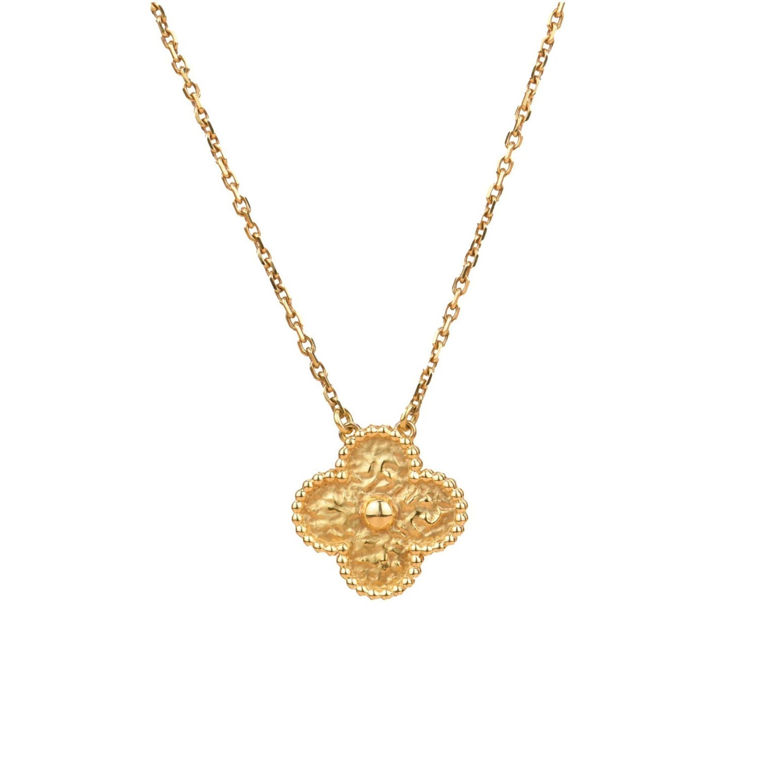 [Clover Jewelry]CLOVER 15MM  BRONZING NECKLACE