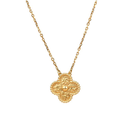[Clover Jewelery]CLOVER 15MM  BRONZING NECKLACE