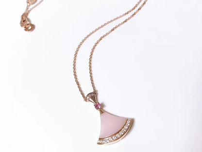 [Clover Jewelery]DREAM NECKLACE PINK MOP DIAMOND