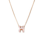 [Clover Jewelry]POP H ペンダント ピンクゴールド