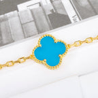 [Clover Jewelry]CLOVER 5 MOTIFS TÜRKIS-ARMBAND