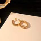 [Clover Jewelry]CLASH SMALL HOOP EARRINGS