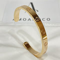 [Clover Jewelry]LOVE BRACELET 6.1MM OPEN CUFF