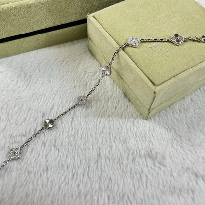 [Clover Jewelery]CLOVER 6 MOTIF DIAMOND LASER BRACELET