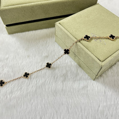 [Clover Jewelery]CLOVER 6 MOTIF  ONYXS BRACELET