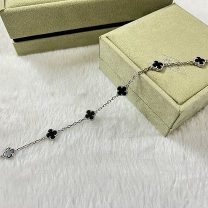 [Clover Jewelery]CLOVER 6 MOTIF  ONYXS BRACELET