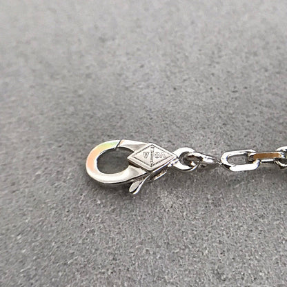 [Clover Jewelery]CLOVER 5 MOTIF ONYXS DIAMOND BRACELET SILVER