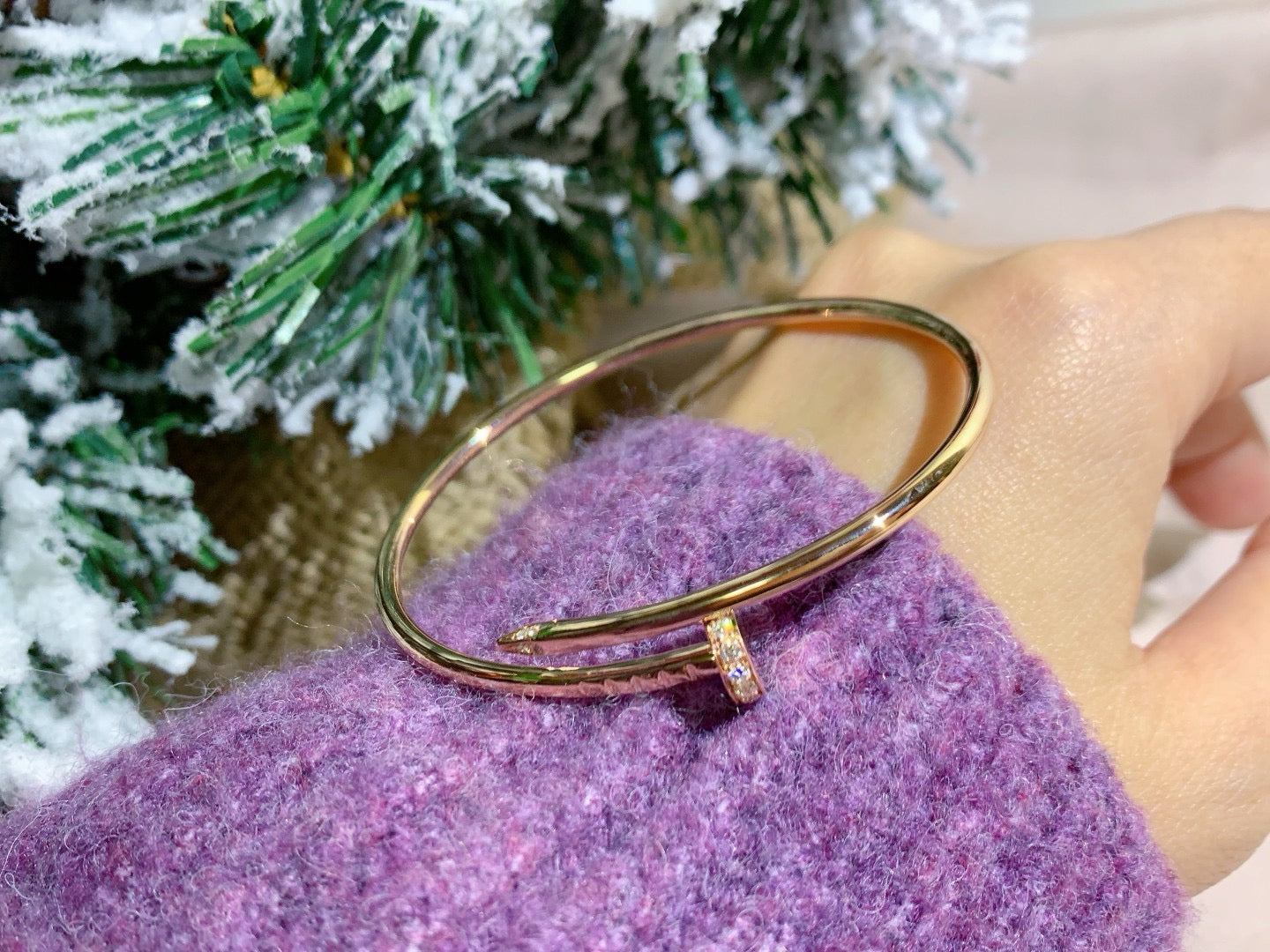 [Clover Jewelery]JUSTE BRACELET 2.5MM DIAMONDS