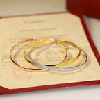 [Clover Jewelry]TRINITY TRICOLORED GOLD THREE-RING BRACELET