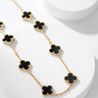 [Clover Jewelry]CLOVERS DAS 10-MOTIVE ONYX COLLIER