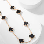 [Clover Jewelry]CLOVERS DAS 10-MOTIVE ONYX COLLIER