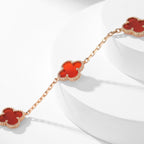 [Clover Jewelry]CLOVERS THE 10-MOTIFS KARNEOL-HALSKETTE