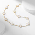 [Clover Jewelry]CLOVERS THE 10-MOTIFS WEISSE PERLMUTT-HALSKETTE