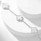 [Clover Jewelry]CLOVERS THE 10-MOTIFS WEISSE PERLMUTT-HALSKETTE