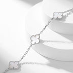 [Clover Jewelry]CLOVERS THE 10-MOTIFS WEISSE PERLMUTT-HALSKETTE
