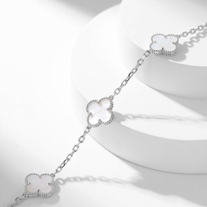 [Clover Jewelery]CLOVERS THE 10-MOTIFS WHITE MOTHER OF PEARL NECKLACE