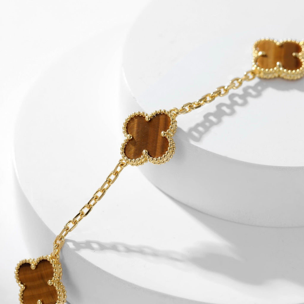 [Clover Schmuck]CLOVERS DAS 10-MOTIVE TIGERAUGE COLLIER