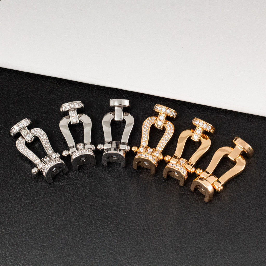 [Clover Jewelry]FORCE GROSSES HUFEISEN HALBDELPHIN-ARMBAND SILBER