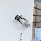 [Clover Jewelry]FORCE LARGE HORSESHOE BLACK WHITE DIAMOND BRACELET ROSE GOLD