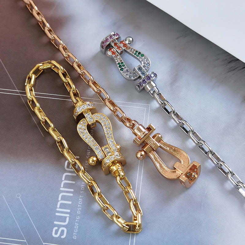 [Clover Jewelry]ホースシュークラスプ ブレスレット