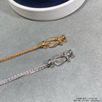 [Clover Jewelry]ホースシューネックレス（スモール）チェーンブレスレット