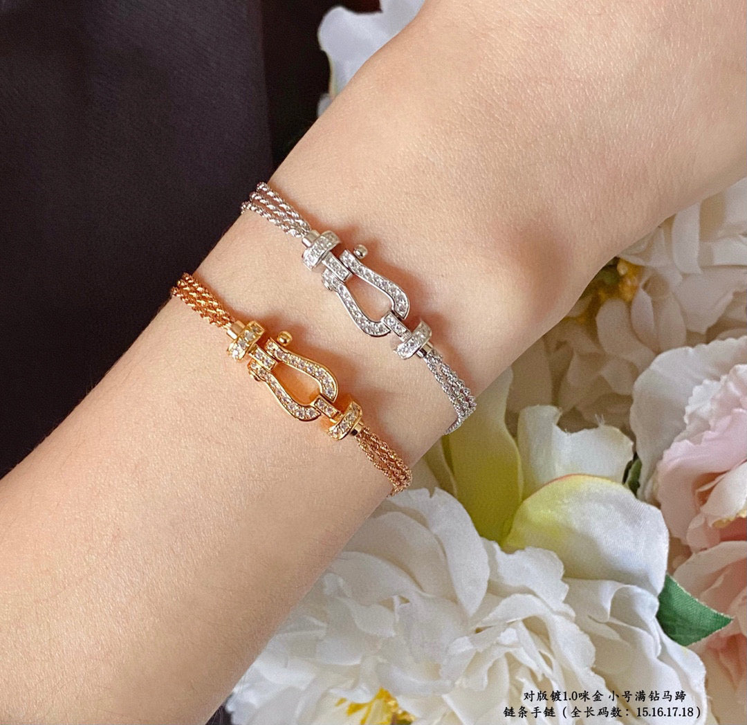 [Clover Jewelry]ホースシューネックレス（スモール）チェーンブレスレット