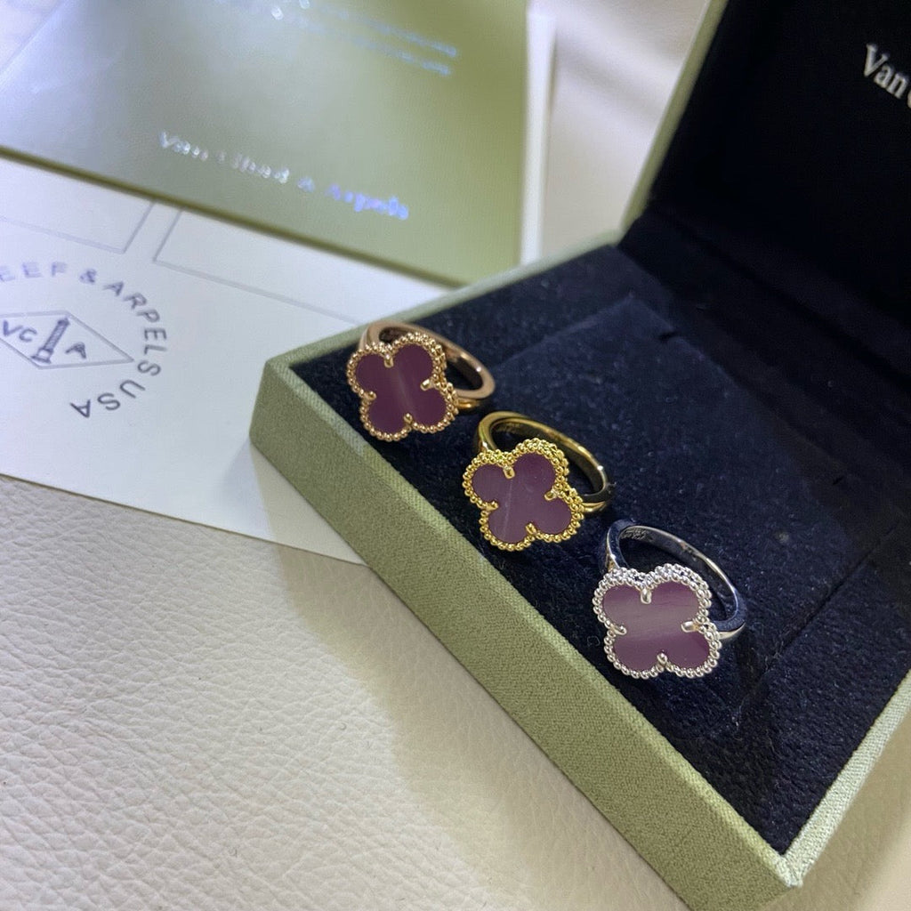 [Clover Jewelry]クローバー　パープルバイオレットリング