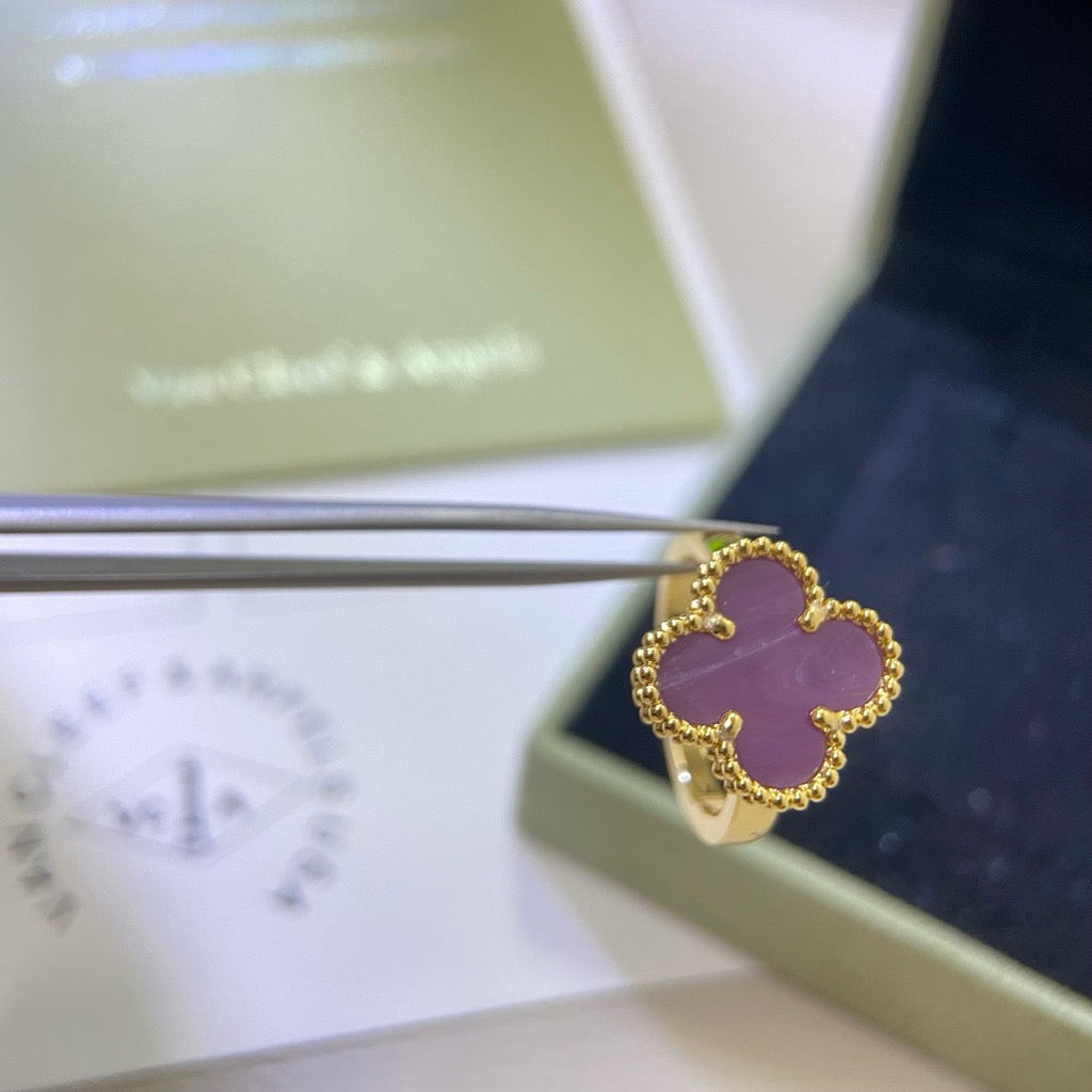 [Clover Jewelry]クローバー　パープルバイオレットリング
