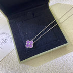 [Clover Jewelry]CLOVER 15MM DIAMOND  PURPLE VIOLET NECKLACE