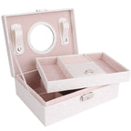 EXQUISITE SCHMUCKDOSE AUS PU-LEDER MIT SCHLOSS