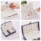 EXQUISITE PU-LEDER SCHMUCKSCHATULLE TRAGBAR