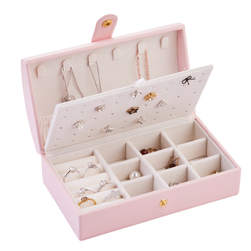 EXQUISITE PU-LEDER SCHMUCKSCHATULLE TRAGBAR