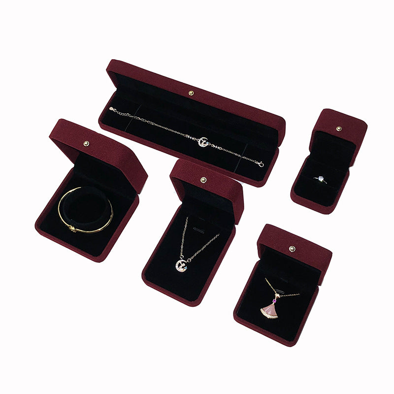 FLANNELL-SCHMUCKSCHATULLE GESCHENKSCHACHTEL (OHNE LOGO)