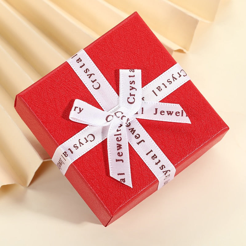 SCHMUCKSCHATULLE GESCHENKBOX MIT SCHLEIFE (OHNE LOGO)