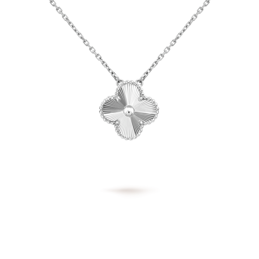 [Clover Jewelery]CLOVER 15MM LASER NECKLACE SILVER