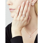 [Clover Jewelry]CLOVER 15MM DIAMOND SINGLE FLOWER NECKLACE