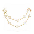 [Kleeblatt Schmuck]KLEE 20 MOTIVE WEISS PERLMUTTHALSBAND