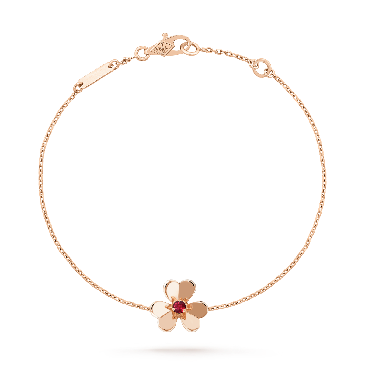 [Clover Jewellery] FRIVOLE GOLD BLUME ROSA MALACHIT ARMBAND